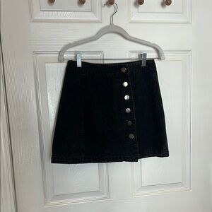 Entro Black Mini Soft Denim Skirt